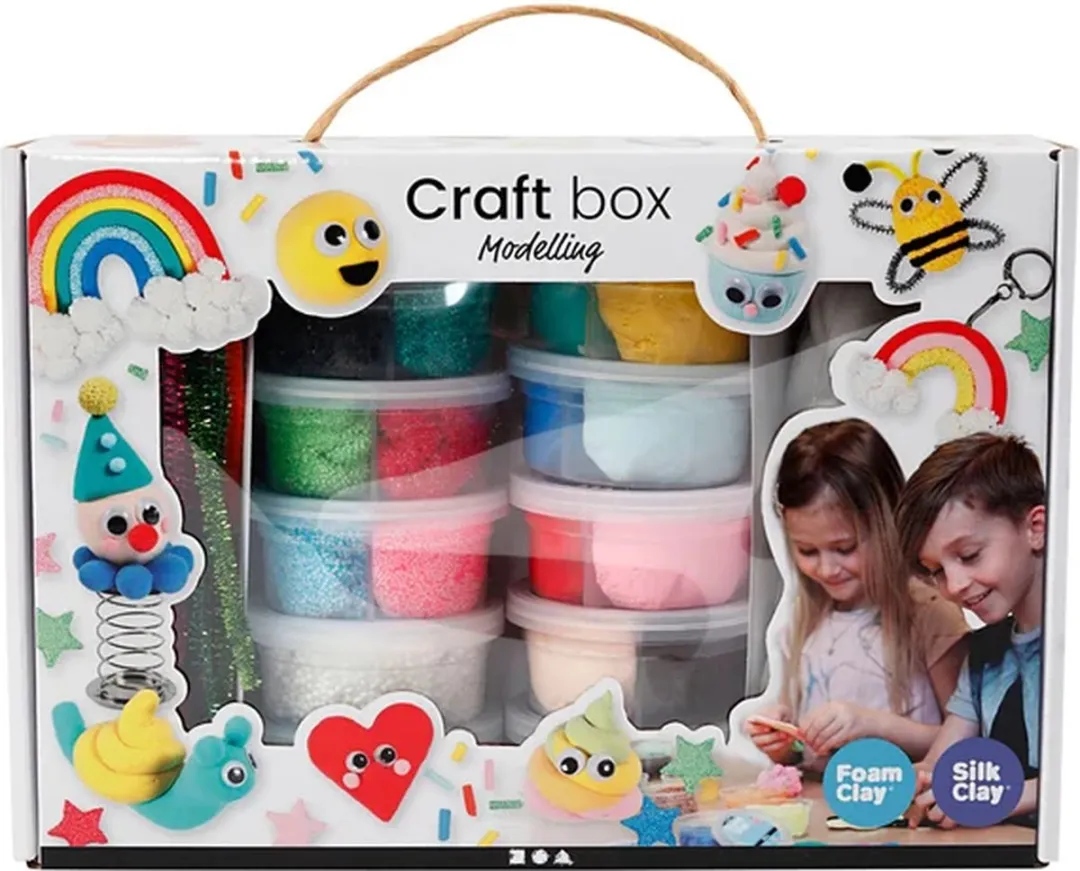 Creativ Company Foam & Silk Clay Knutselbox - Multicolor