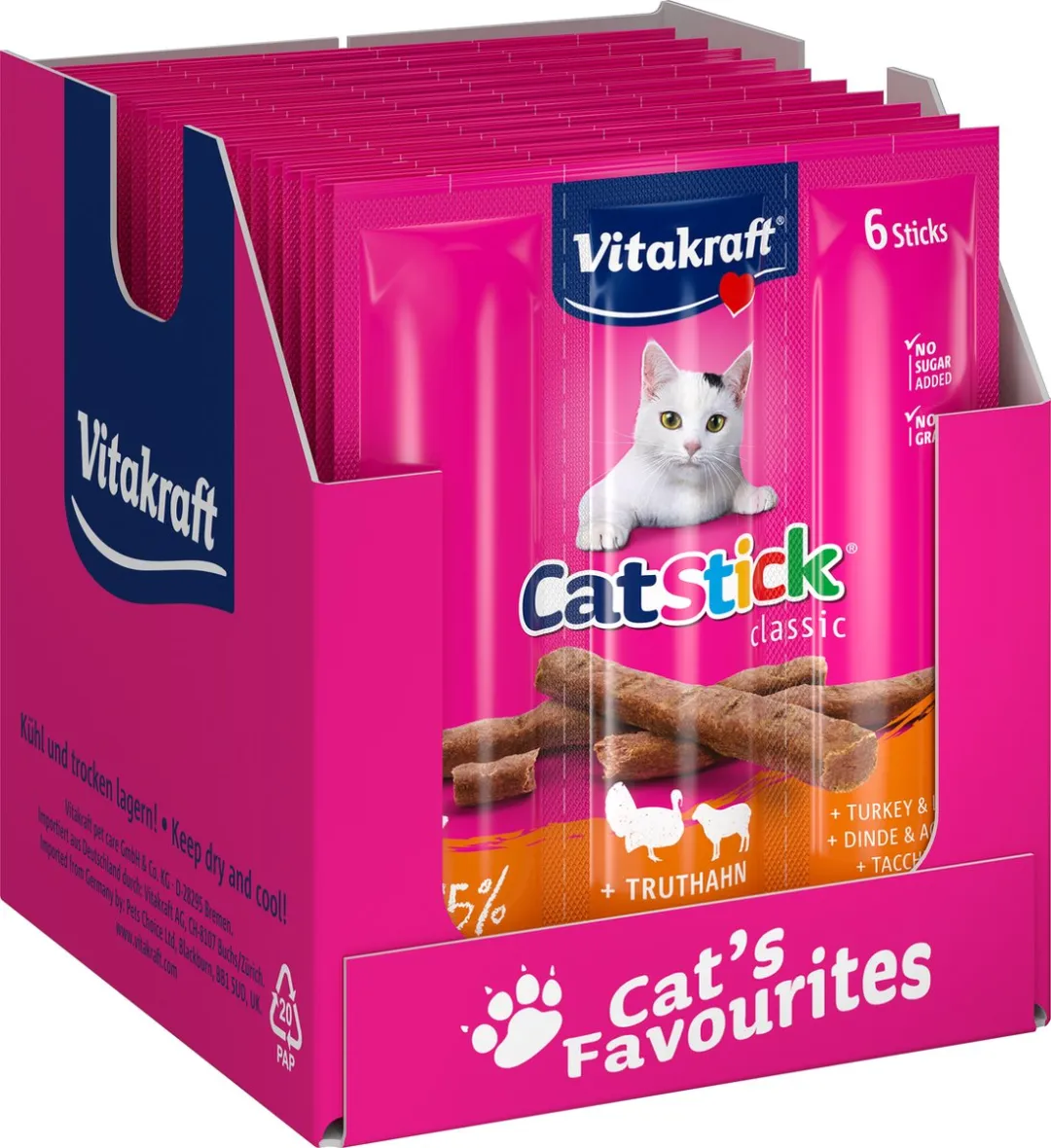 Vitakraft Cat Stick Kalkoen & Lam