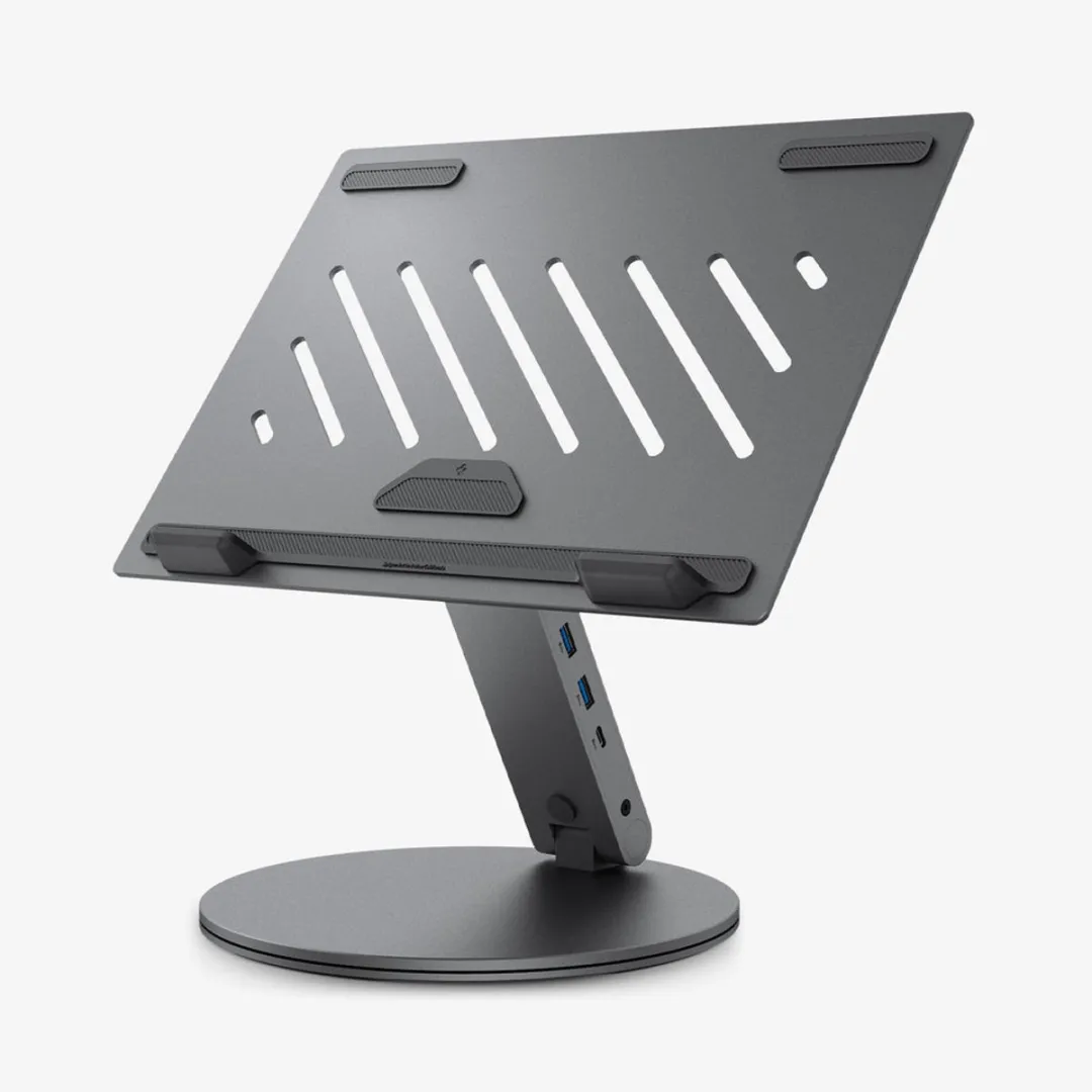 Spigen LD204H + Hub 6-in-1 AMP08885 - MacBook - 6 Poorten USB-C - Grijs