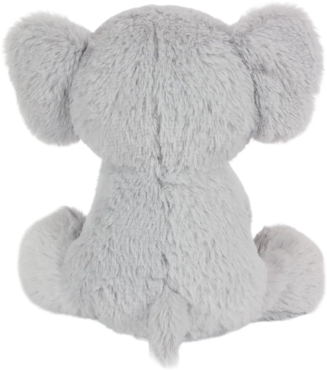 PIA Soft Toys Pluche Olifant Knuffel Zittend 19cm - Grijs