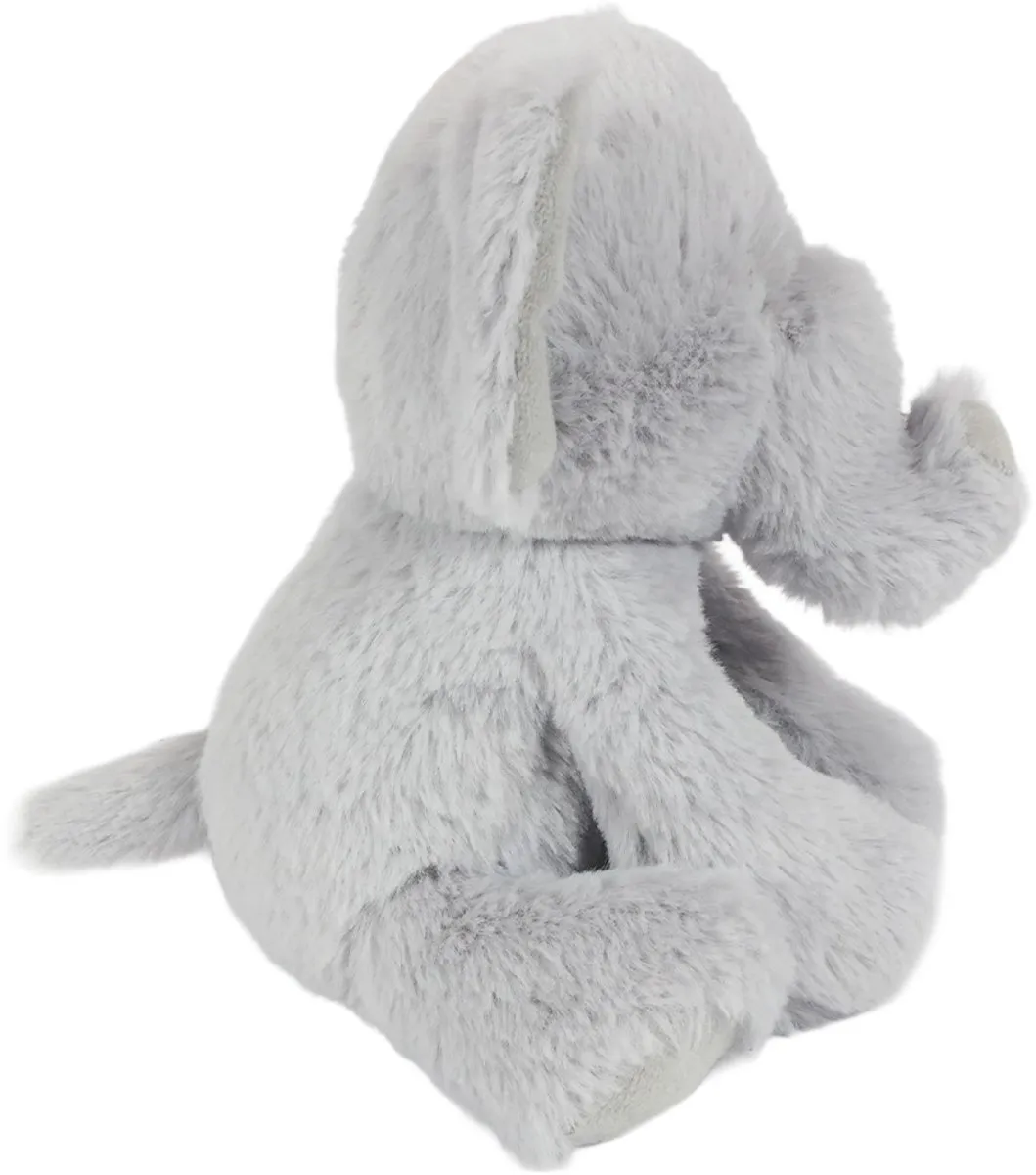 PIA Soft Toys Pluche Olifant Knuffel Zittend 19cm - Grijs