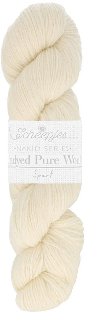 Scheepjes Nakid S. Undyed Pure Wool Sport