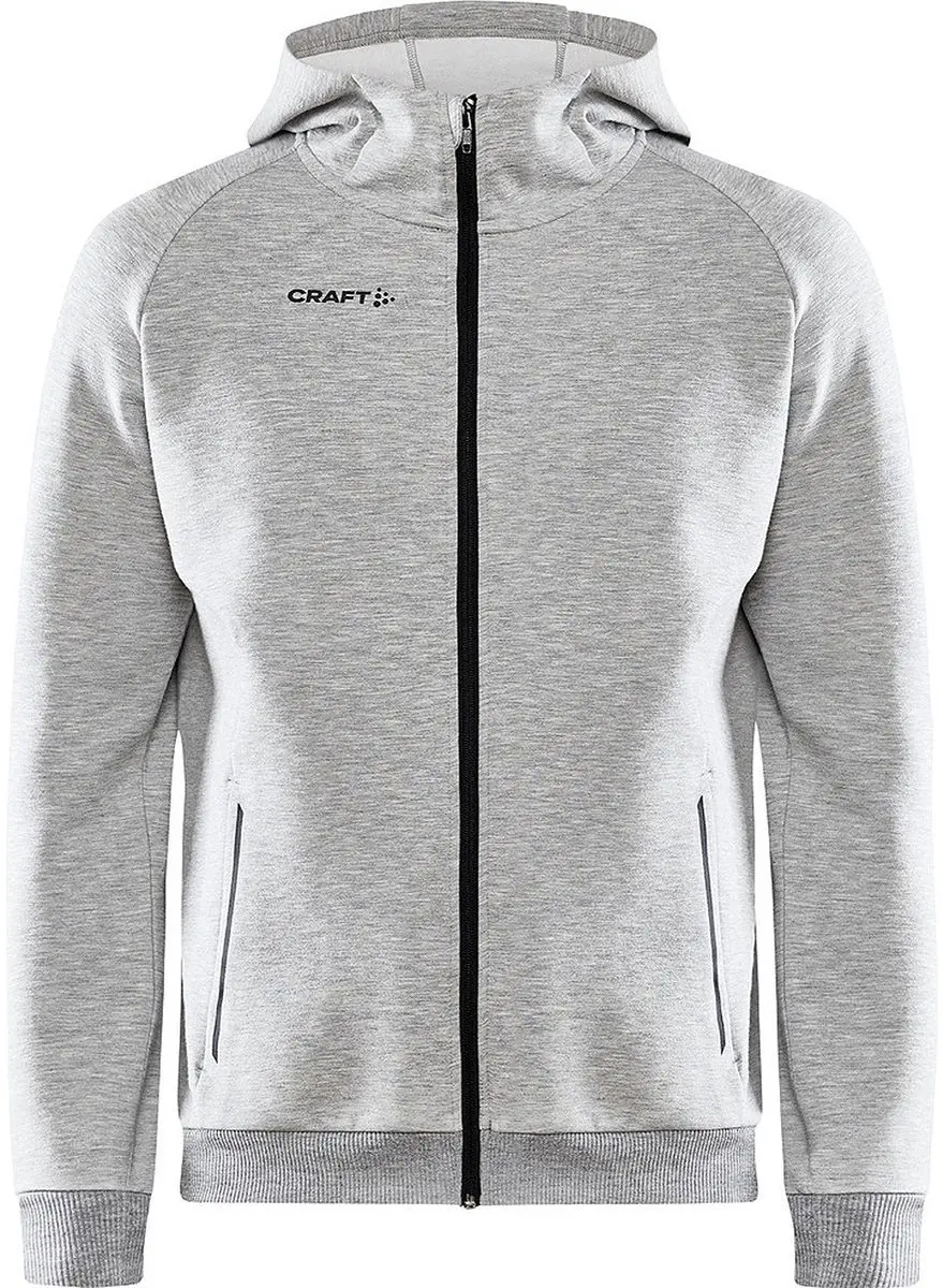 Craft Core Soul Full Zip Hood Heren - Grey Melange - XXL - afbeelding 5 van 6