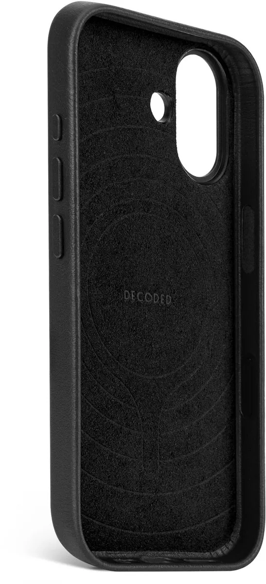 Decoded Hoesje iPhone 17 - Premium ECCO Leer - MagSafe - Zwart