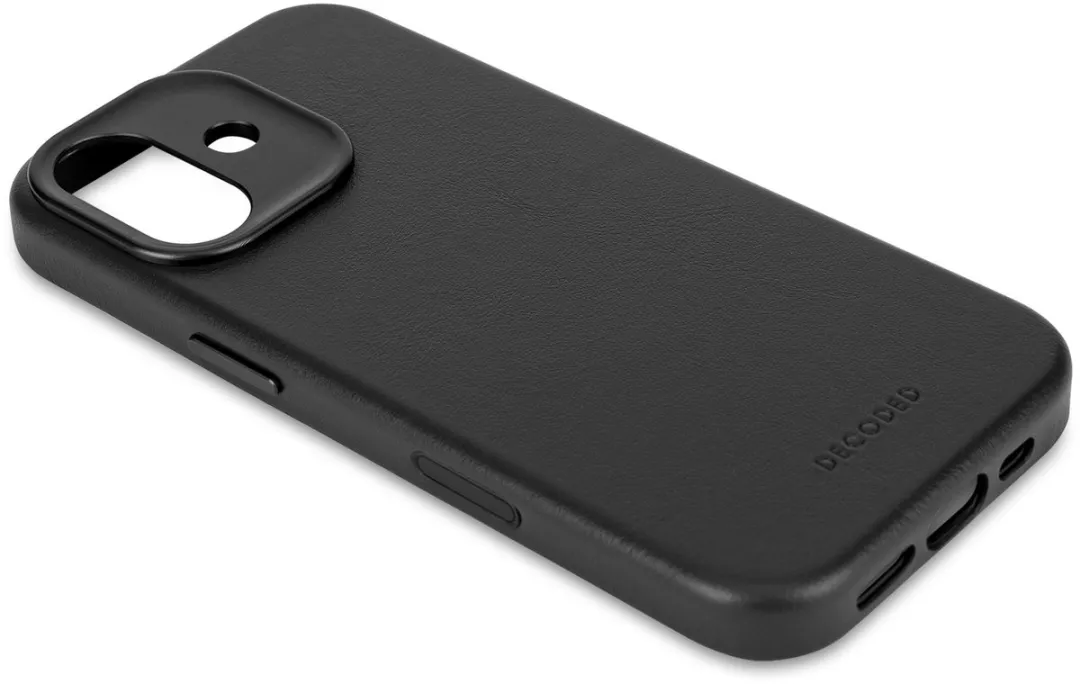 Decoded Hoesje iPhone 17 - Premium ECCO Leer - MagSafe - Zwart