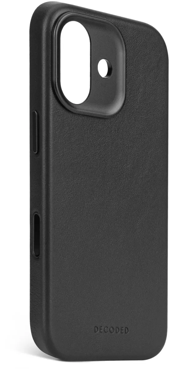 Decoded Hoesje iPhone 17 - Premium ECCO Leer - MagSafe - Zwart