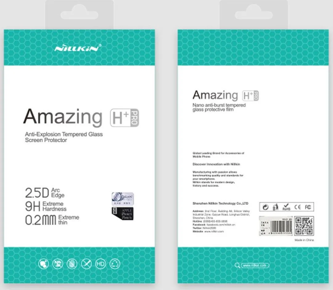 Nillkin Amazing H+ Pro Ultradun Glas 0.2mm 9H Xiaomi Black Shark 3 Pro - afbeelding 4 van 6