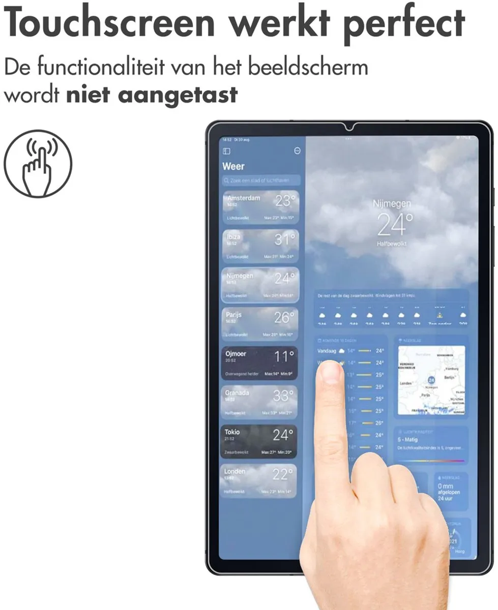 Imoshion SH00065133 Tablet Screenprotector - Samsung Galaxy Tab S6 Lite - Transparant