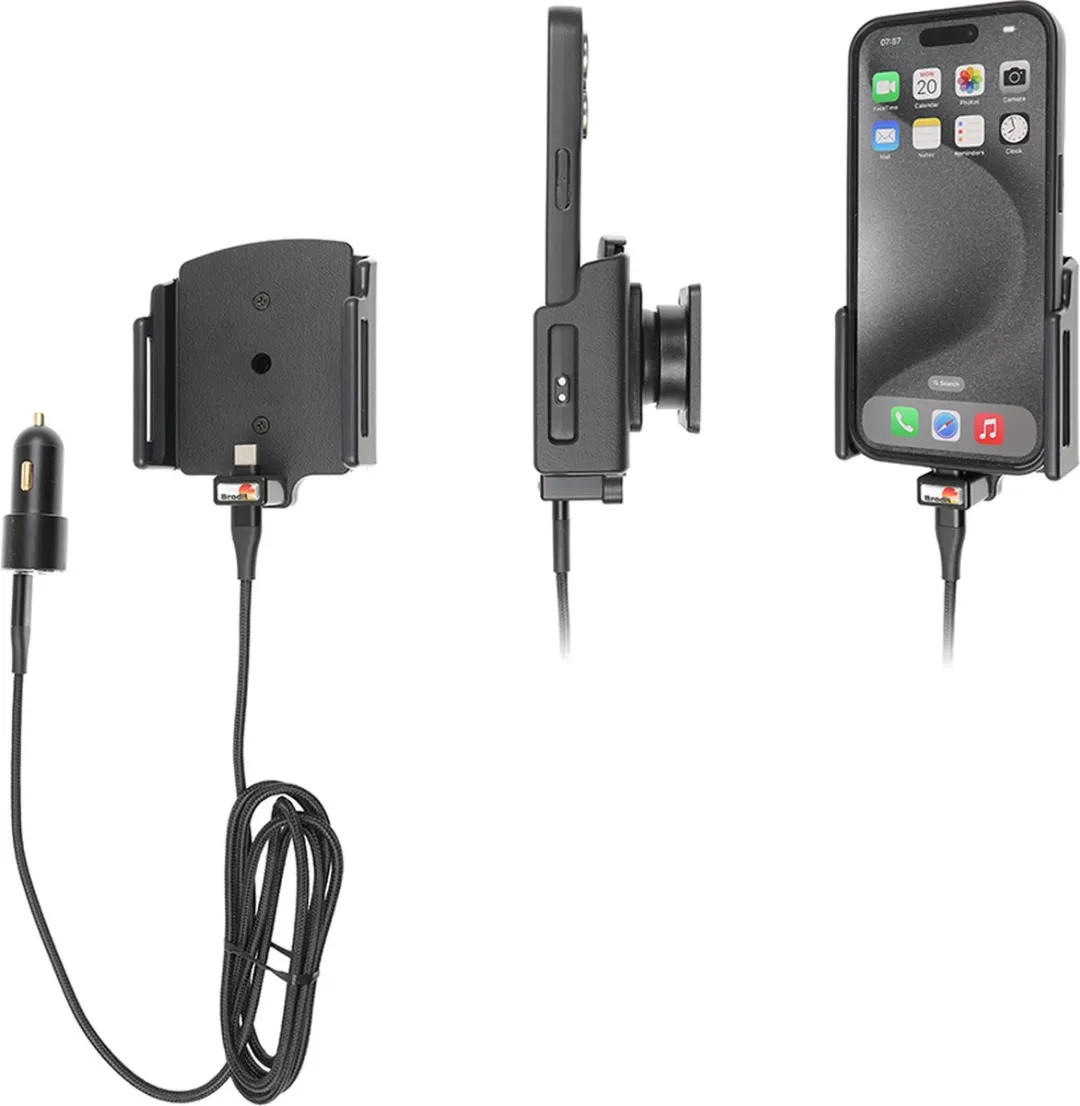 Brodit 721370 Actieve iPhone 15/Pro Houder - Zwart