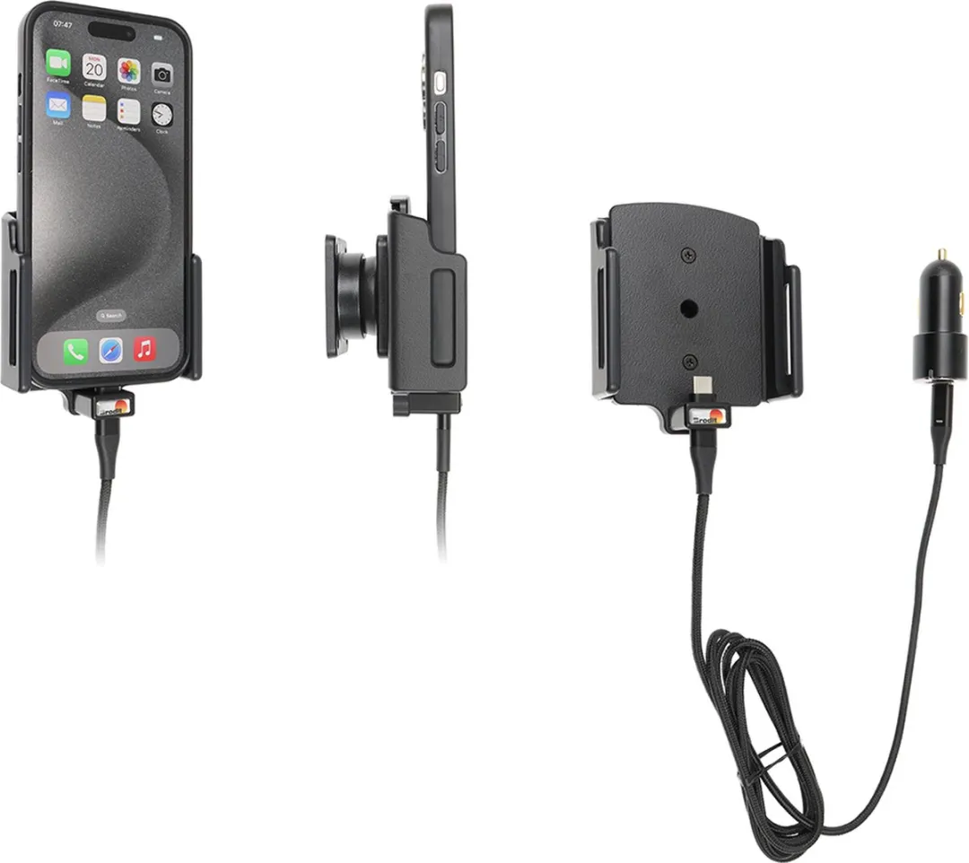 Brodit 721370 Actieve iPhone 15/Pro Houder - Zwart
