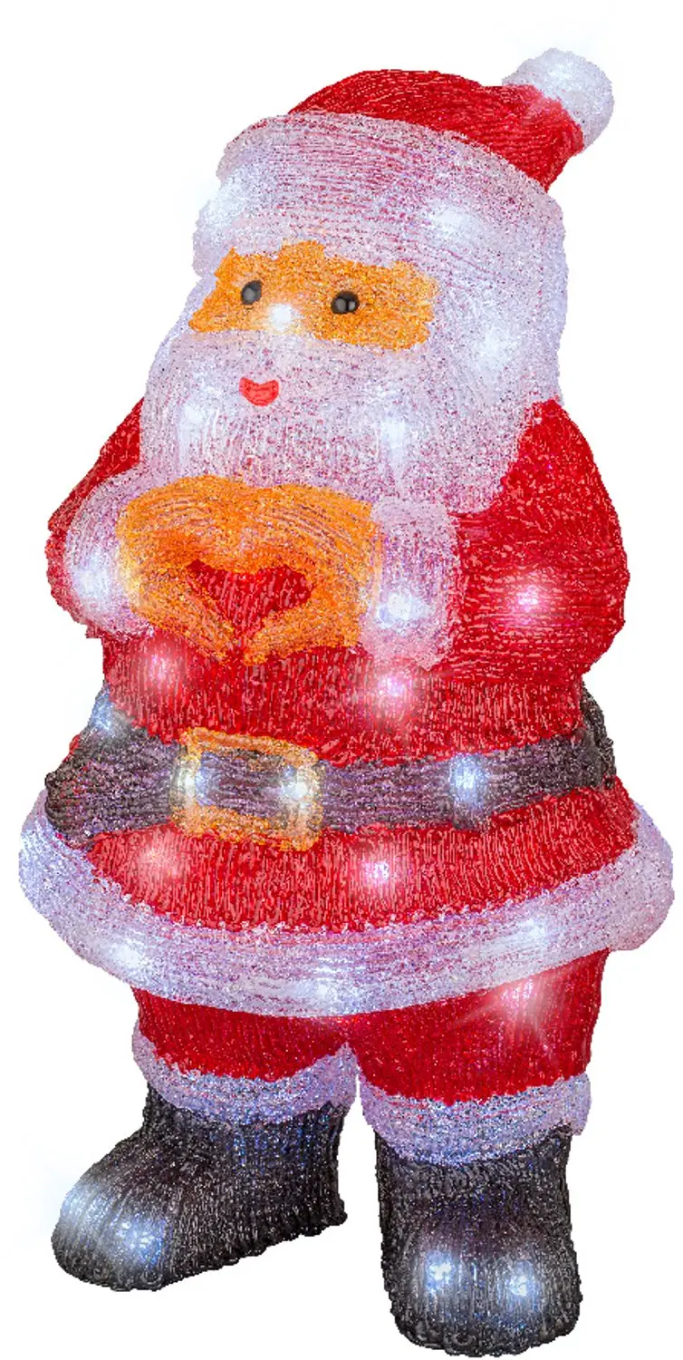 Lumineo LED Kerstfiguur Kerstman Acryl - Multicolour - afbeelding 5 van 5