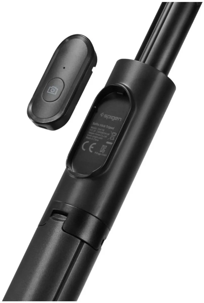 Spigen S541W Selfiestick met Bluetooth - Zwart - afbeelding 6 van 6