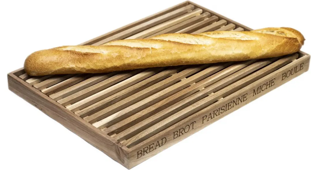 APS Broodsnijplank Acacia met Opvangbak - 48x34x3,5cm - afbeelding 4 van 6