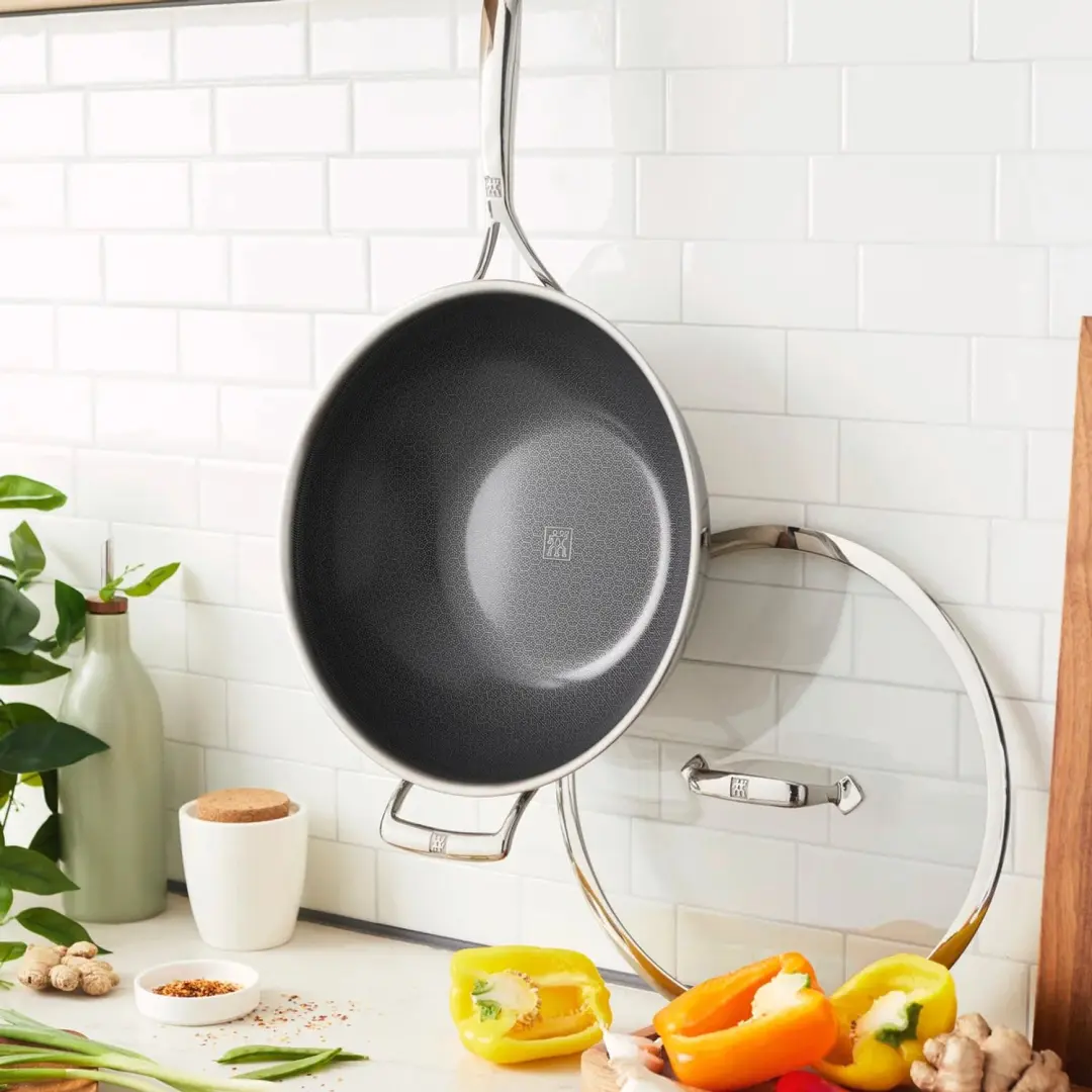 Zwilling Peak 3-laags Wokpan 30cm - Zilver - afbeelding 5 van 6