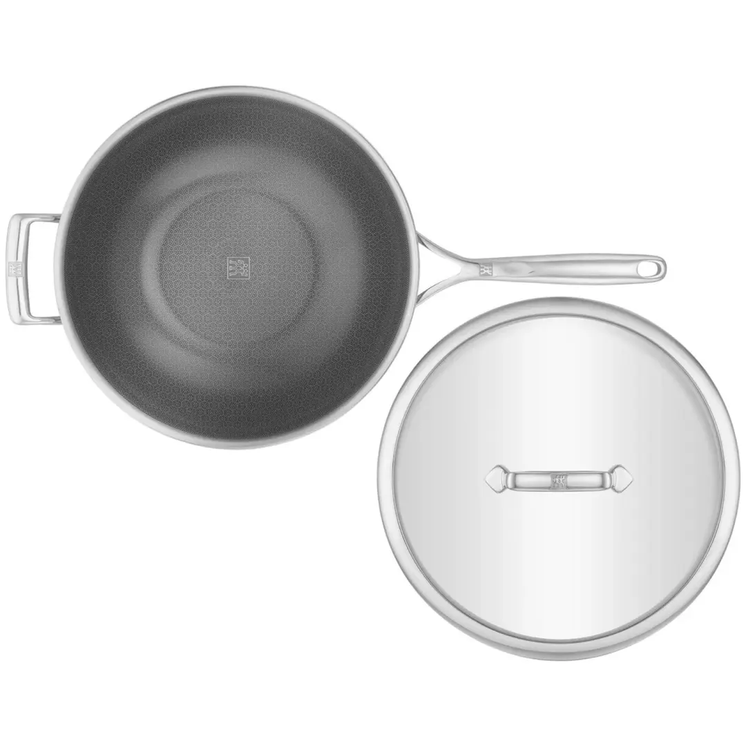 Zwilling Peak 3-laags Wokpan 30cm - Zilver - afbeelding 2 van 6