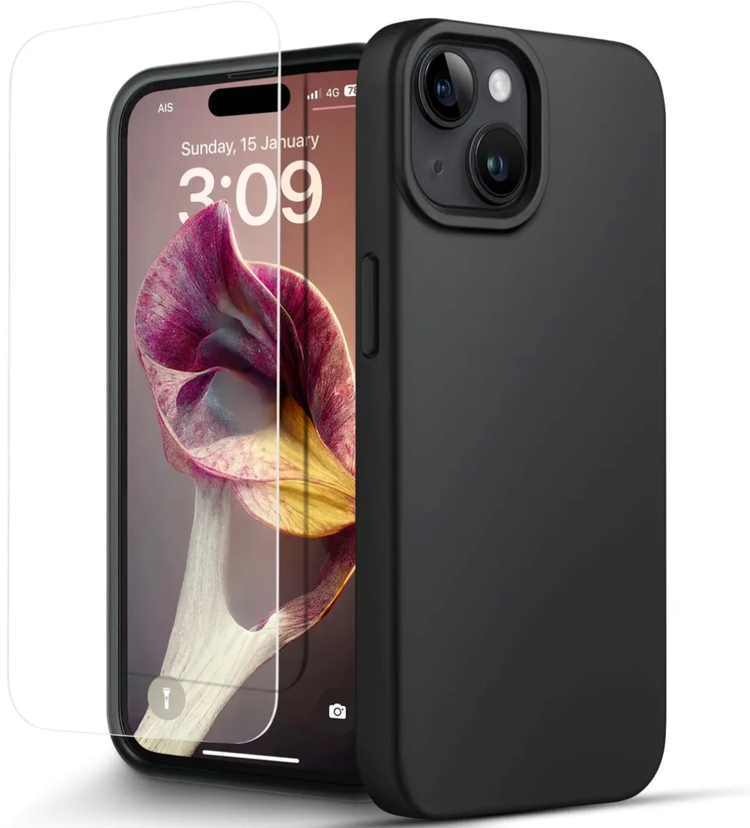 NUVEX iPhone 15 Plus Hoesje Zwart