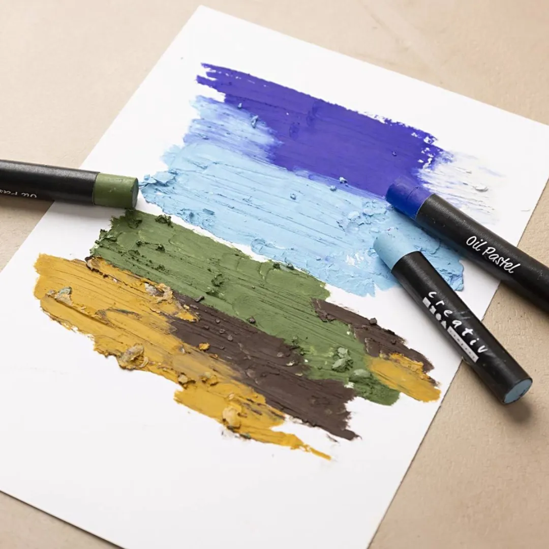 Creativ Company Oliepastels Natuurlijk - 12 Stuks