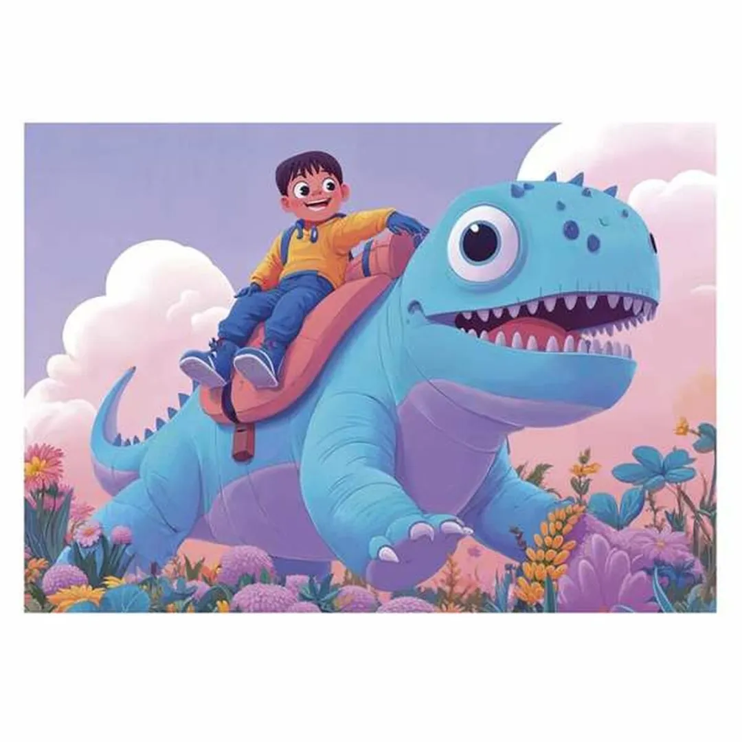 Educa Friendly Dinosaurs Puzzelset - 4 Stuks