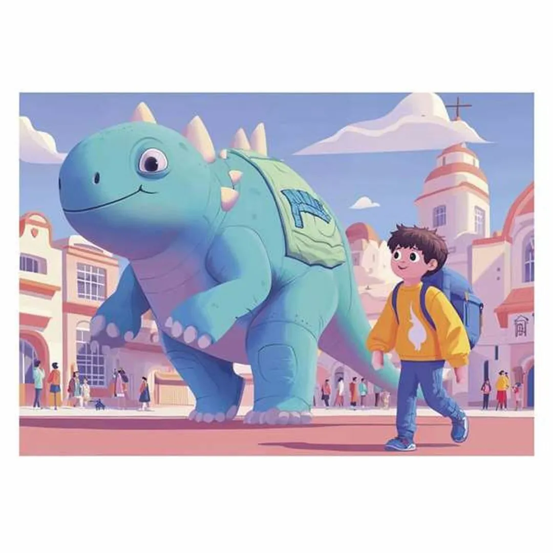 Educa Friendly Dinosaurs Puzzelset - 4 Stuks