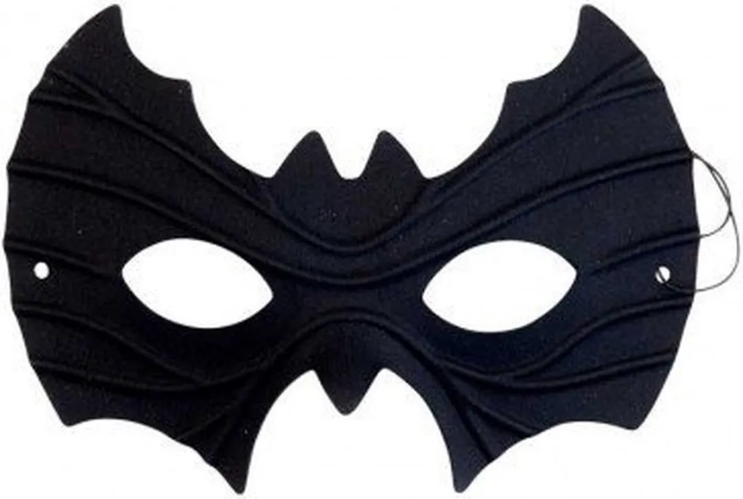 Carnival Toys Vleermuis Verkleedmasker - Zwart