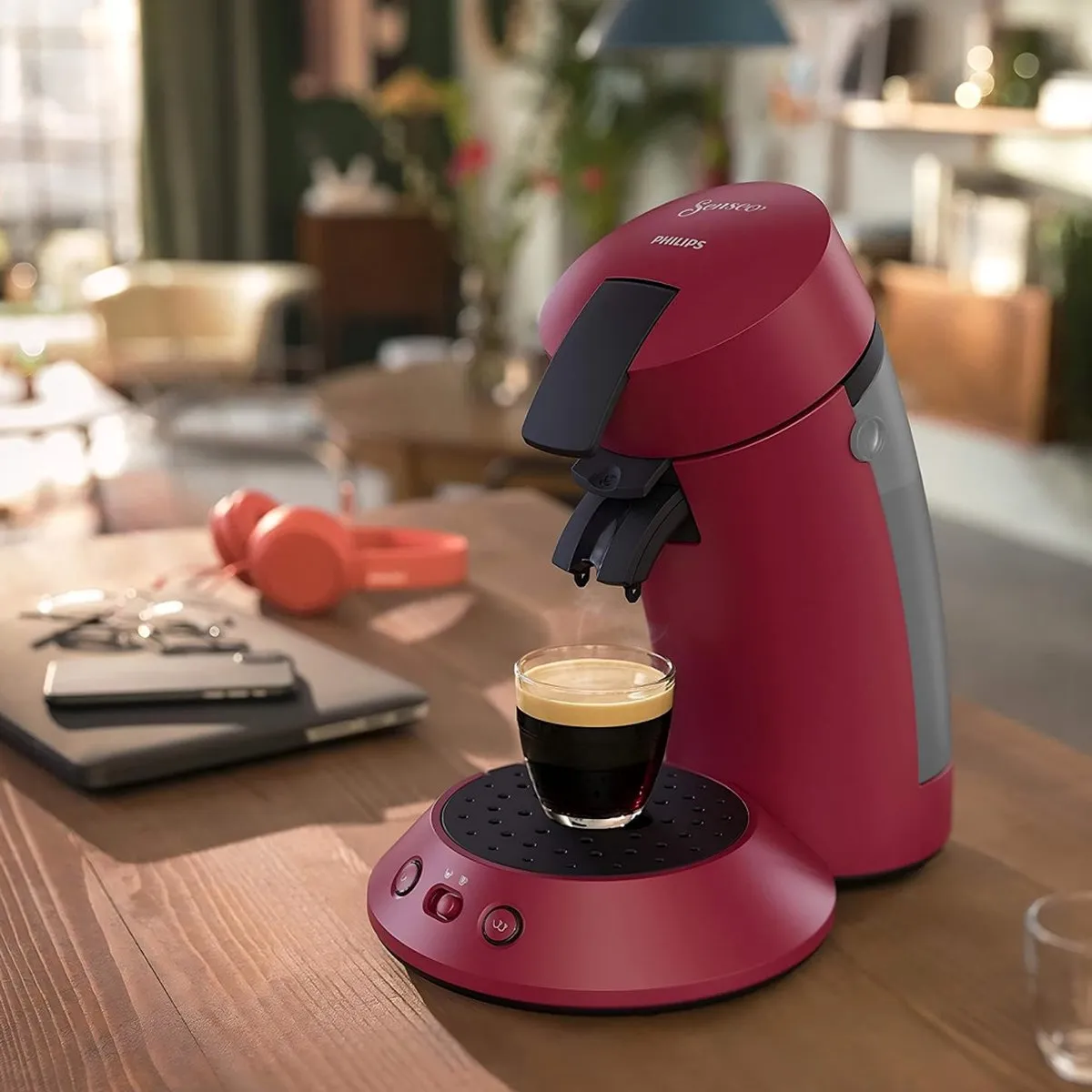 Philips Senseo CSA210/91 Koffiezetapparaat - 1450W - Rood