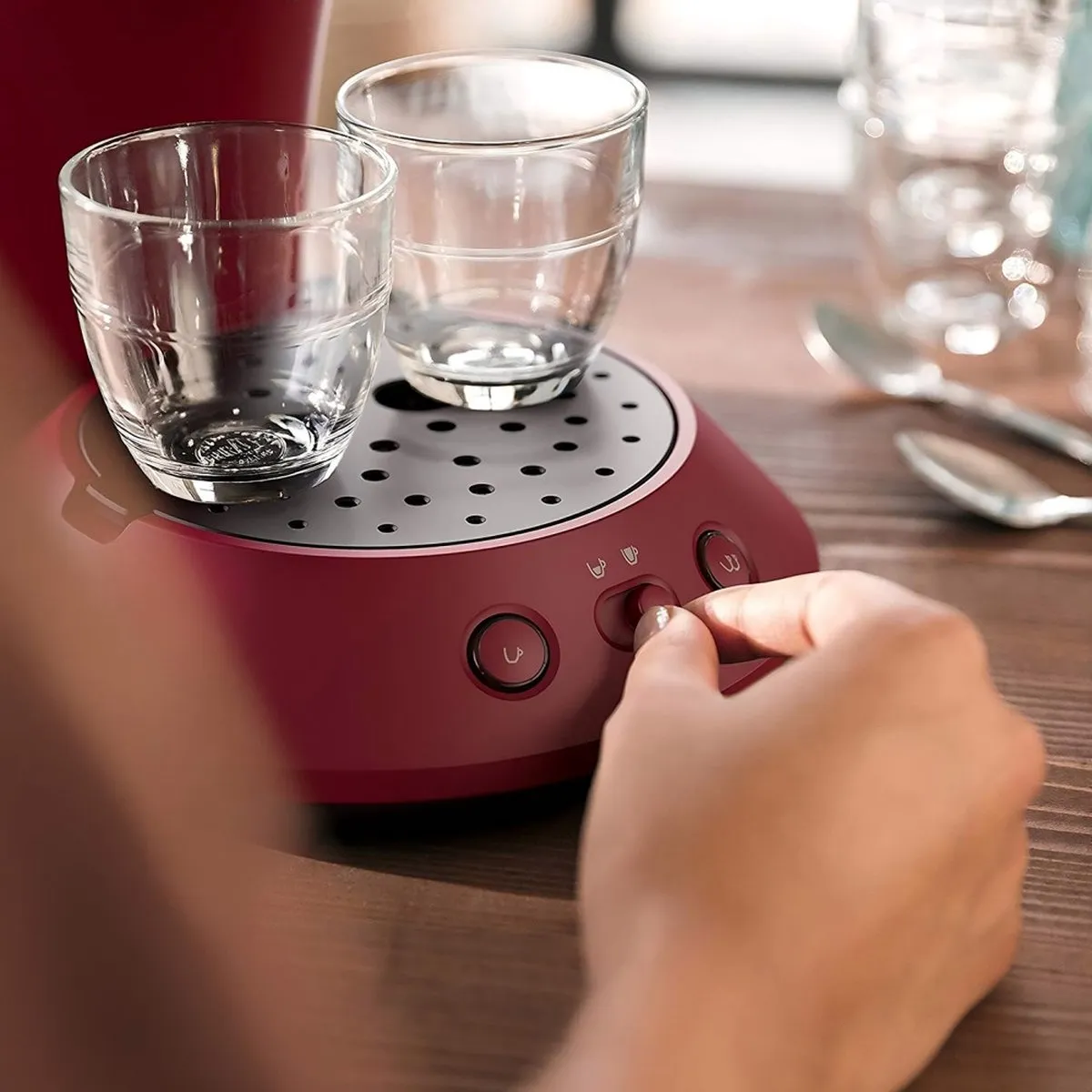 Philips Senseo CSA210/91 Koffiezetapparaat - 1450W - Rood