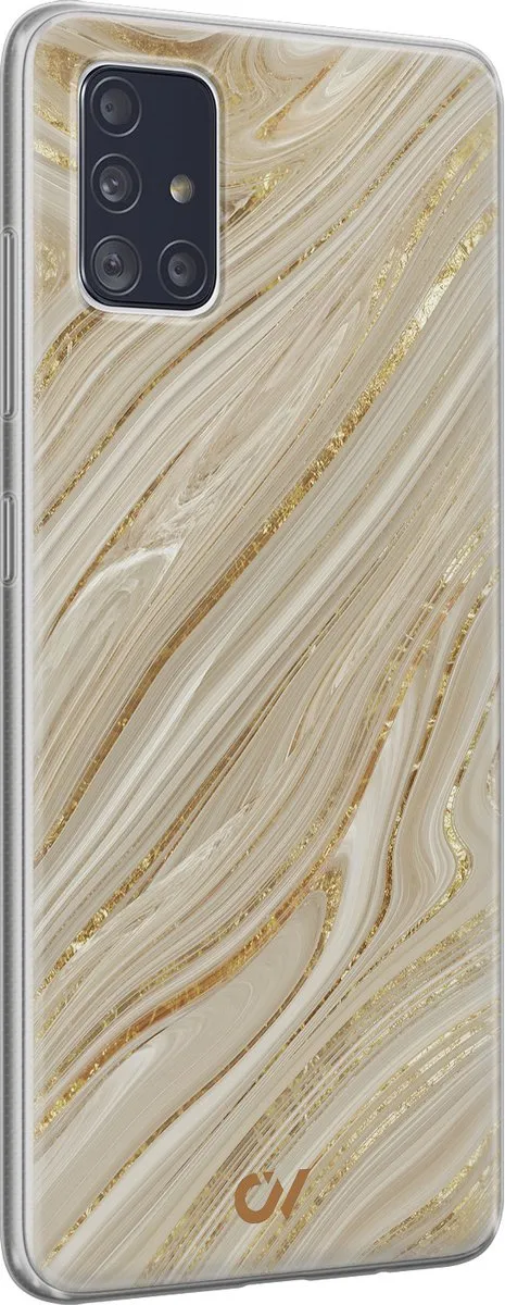 Casevibes Hoesje Samsung Galaxy A51 Golden Marble - Goud