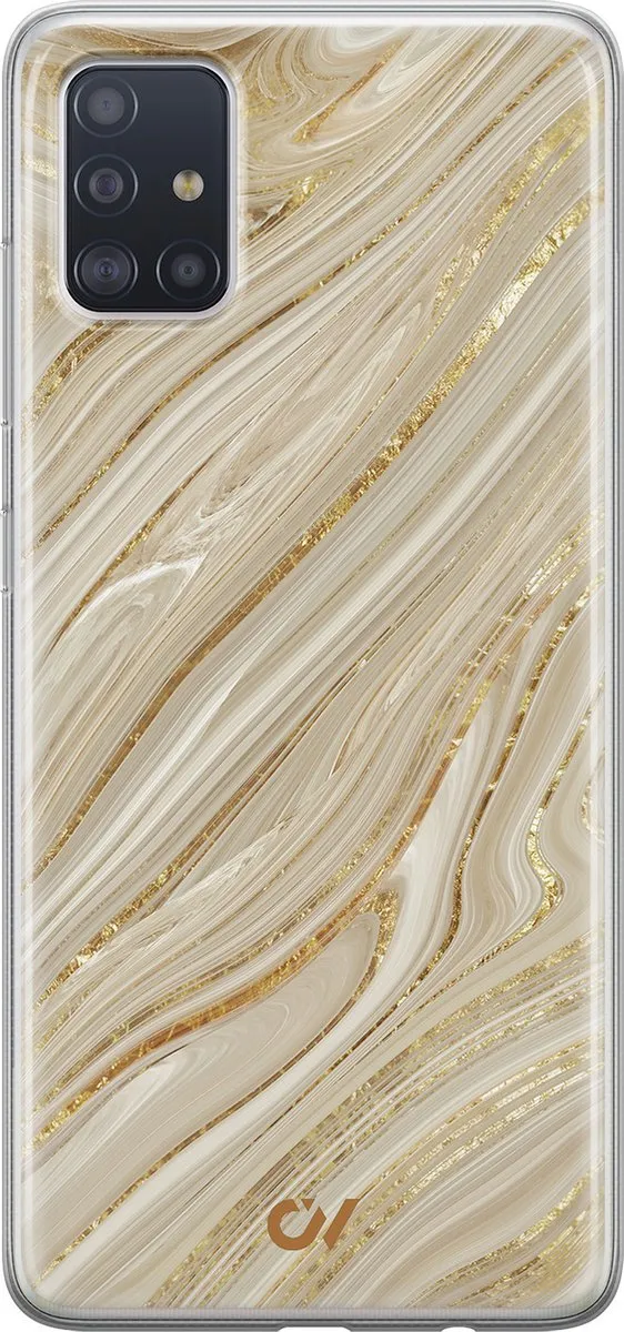Casevibes Hoesje Samsung Galaxy A51 Golden Marble