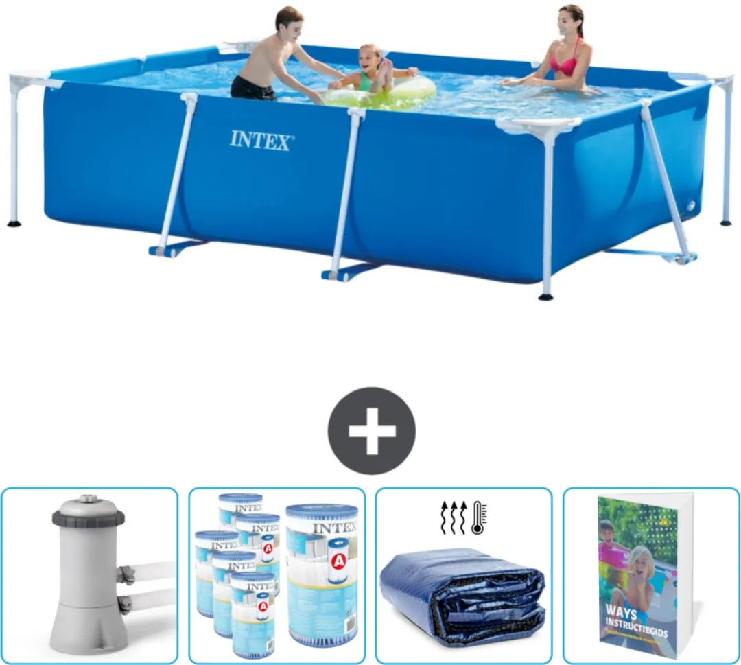 Intex Frame Zwembad 300x200x75cm Blauw
