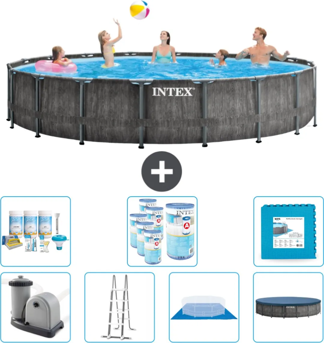Intex Rond Prism Frame Zwembad 549x122cm
