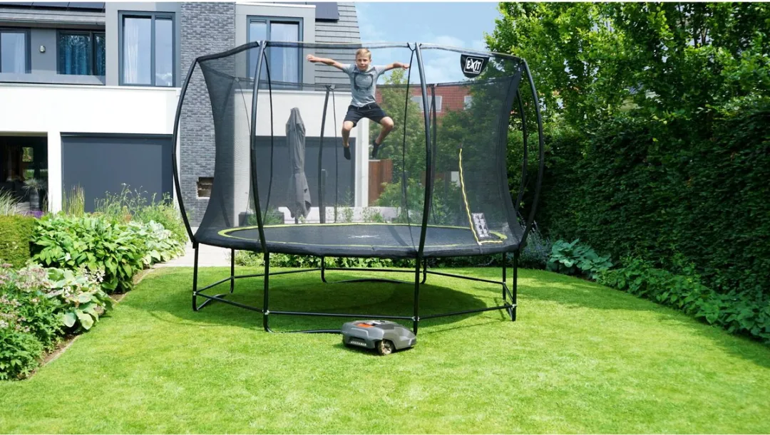 EXIT Robotmaaierstop M Trampoline - Set van 2 - Zwart