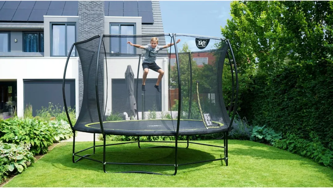 EXIT Robotmaaierstop M Trampoline - Set van 2 - Zwart