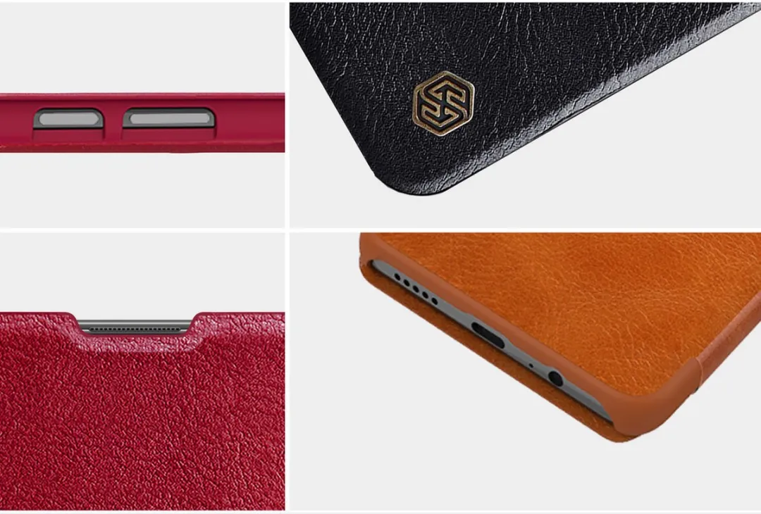Nillkin Qin Case Xiaomi Redmi Note 11 Pro+ - Bruin - afbeelding 5 van 6