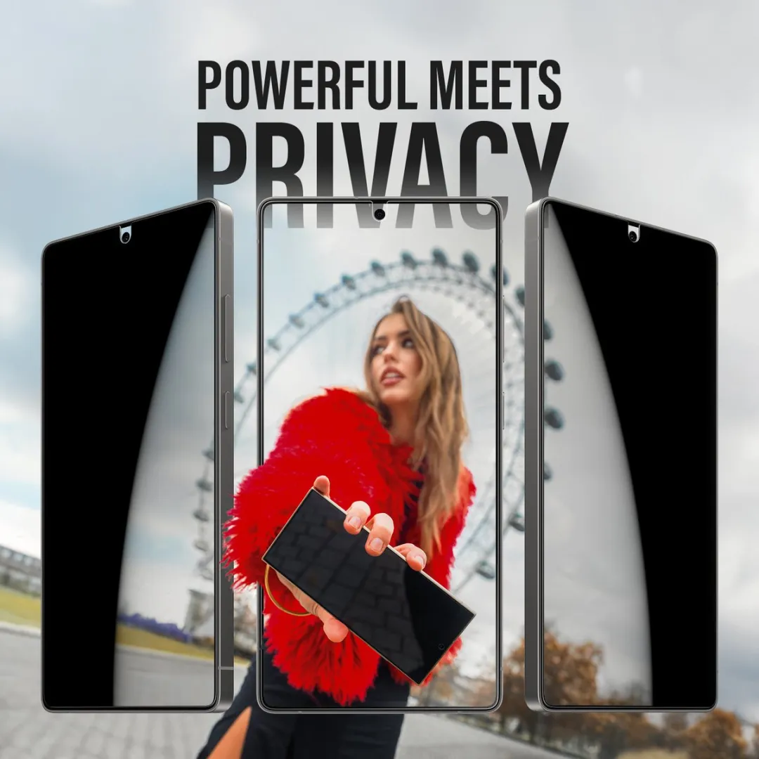 PanzerGlass Ultra-Wide Fit Privacy Screenprotector S25 Ultra - Zwart - afbeelding 6 van 6