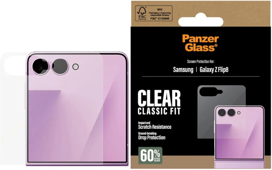 PanzerGlass Samsung Galaxy Z Flip8 Screenprotector - PG65701 - afbeelding 2 van 4