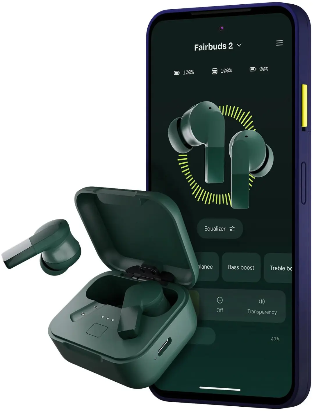 Fairphone Fairbuds 2 AU2FEAR-1GR-EU1 Koptelefoon - Groen - afbeelding 3 van 6