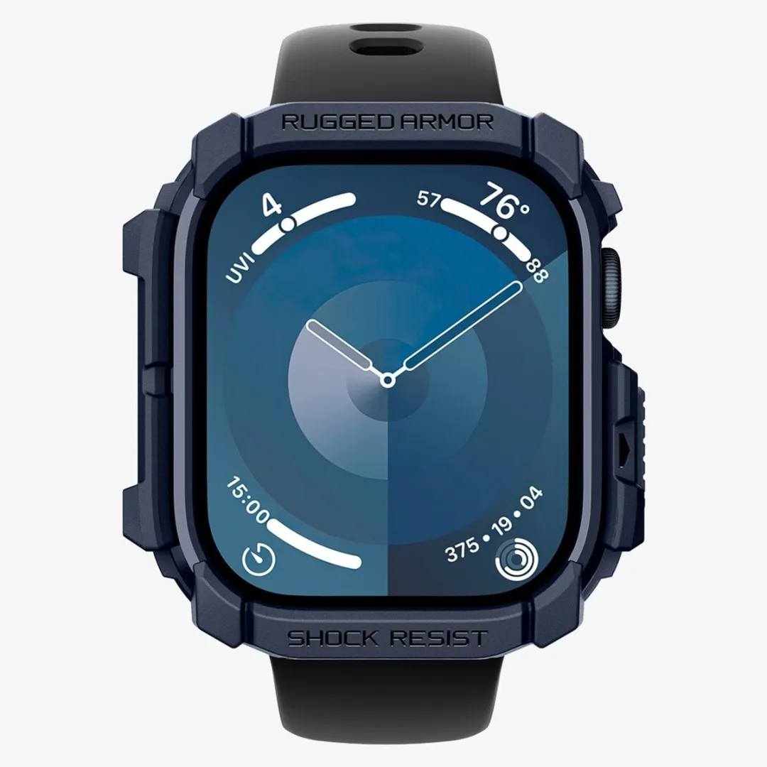 Spigen Rugged Armor Apple Watch 10 46mm - Marineblauw
