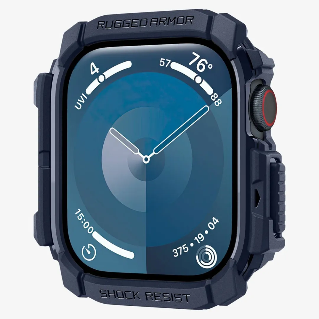 Spigen Rugged Armor Apple Watch 10 46mm - Marineblauw