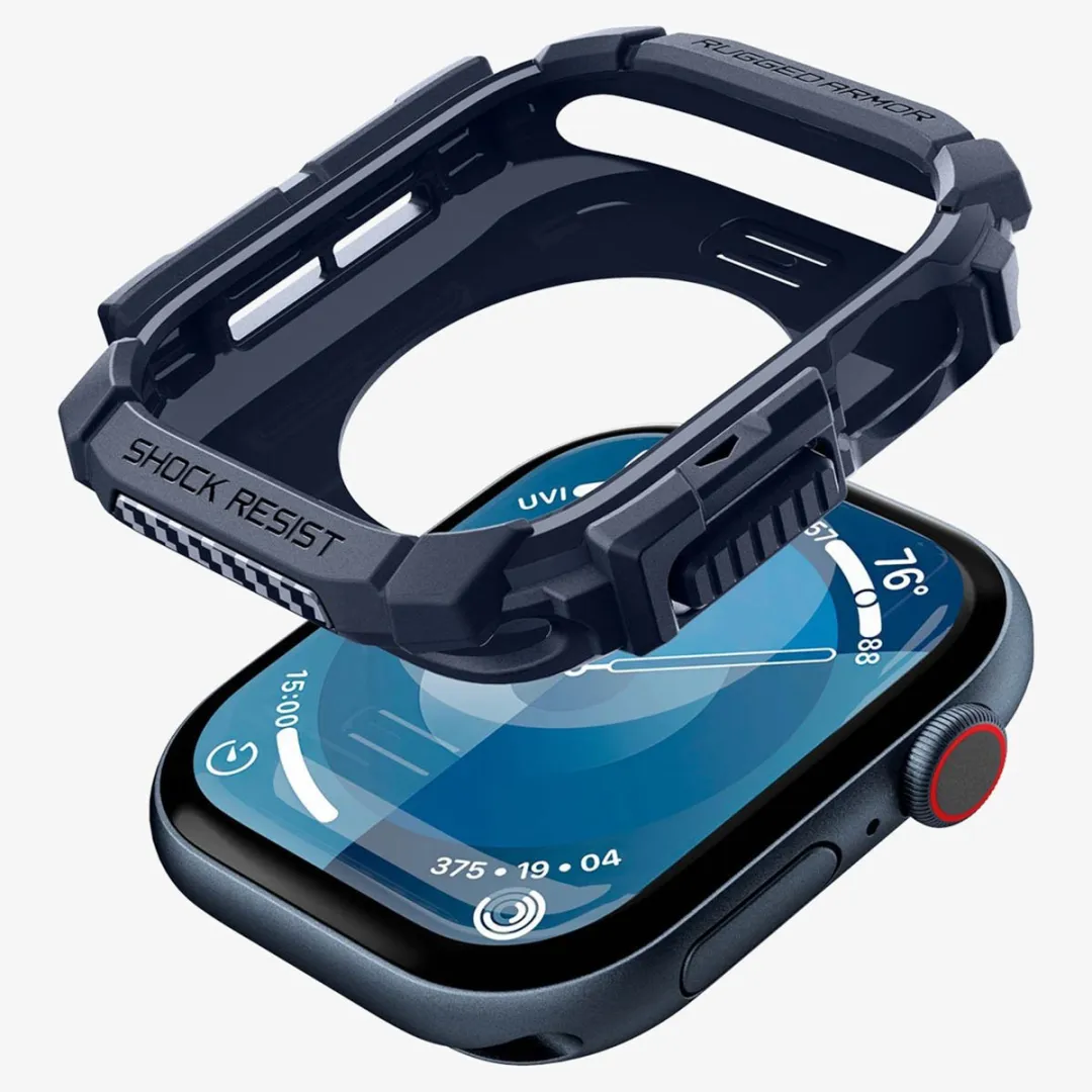 Spigen Rugged Armor Apple Watch 10 46mm - Marineblauw