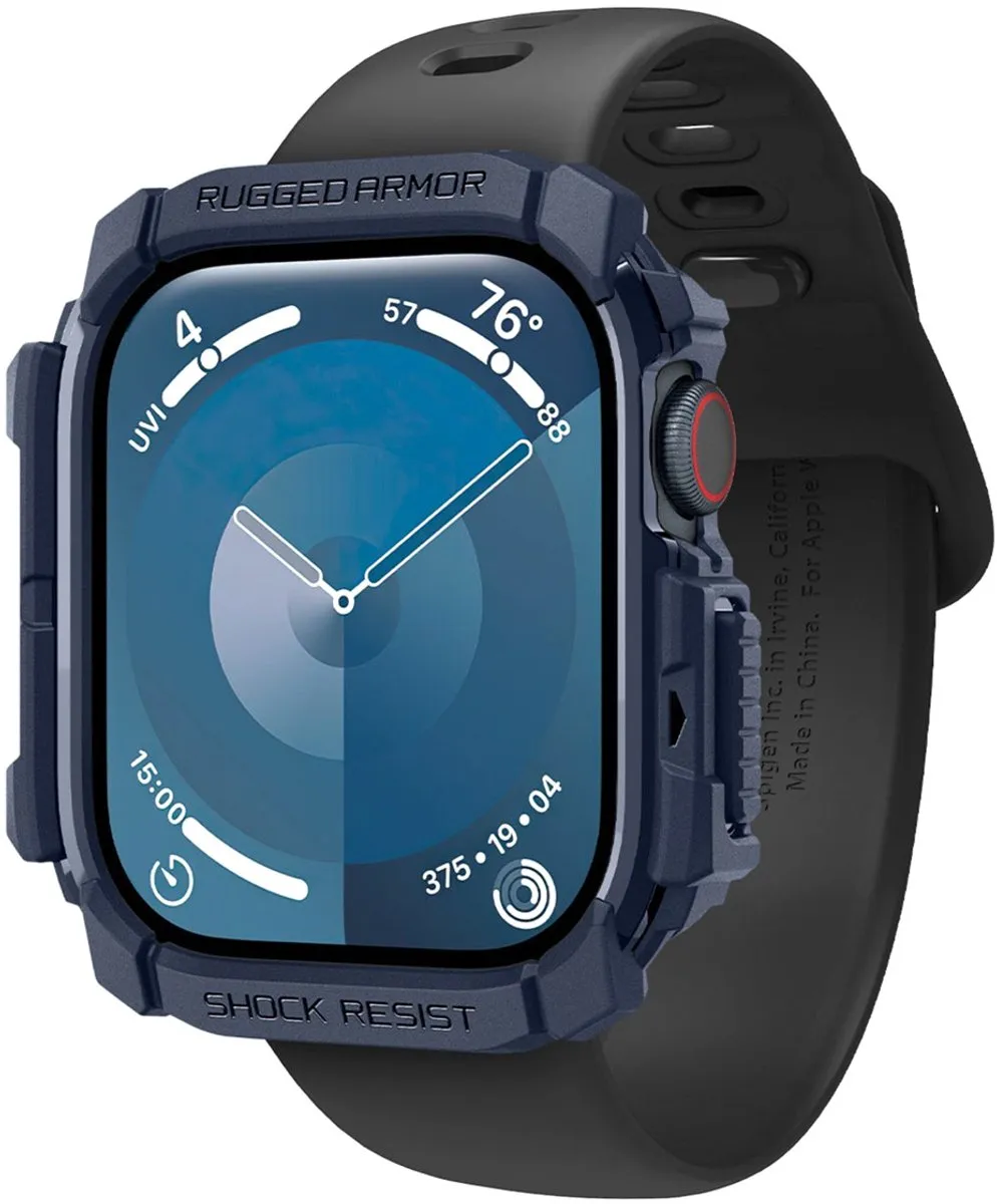 Spigen Rugged Armor Apple Watch 10 46mm - Marineblauw