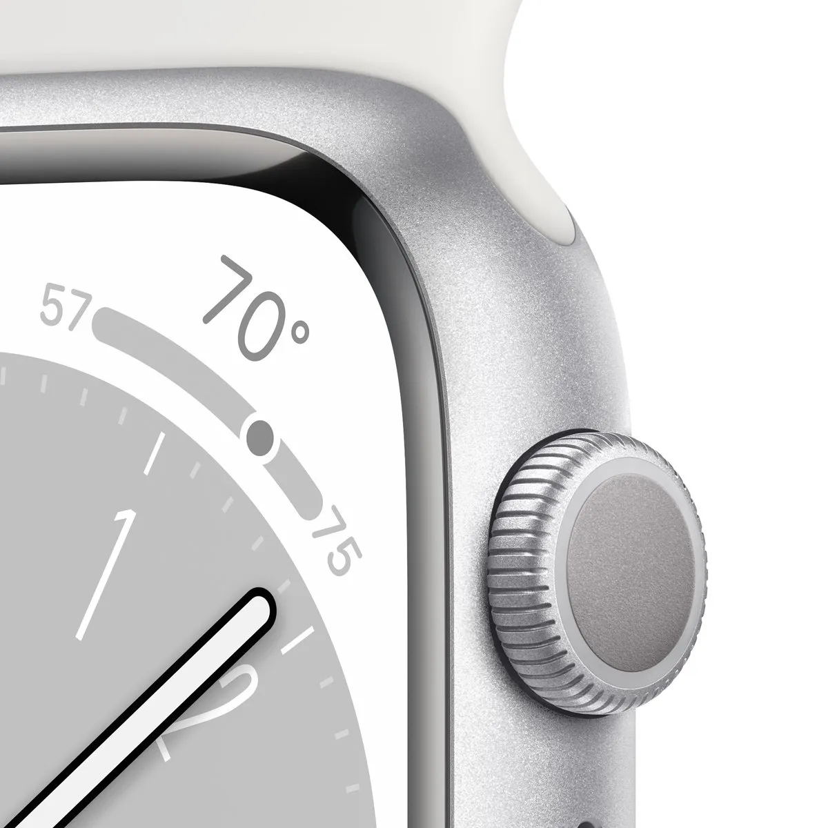 Apple Watch Series 8 45mm - Zilver Aluminium - Wit
