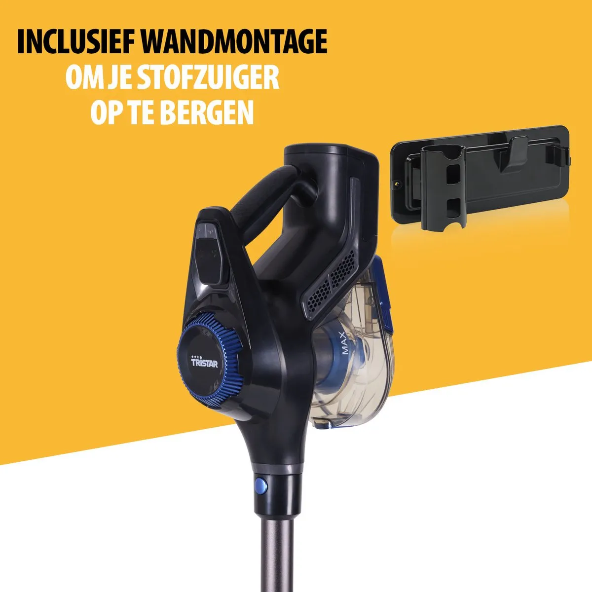 Tristar SZ-2390 Draadloze Steelstofzuiger 250W - Zwart - afbeelding 6 van 6