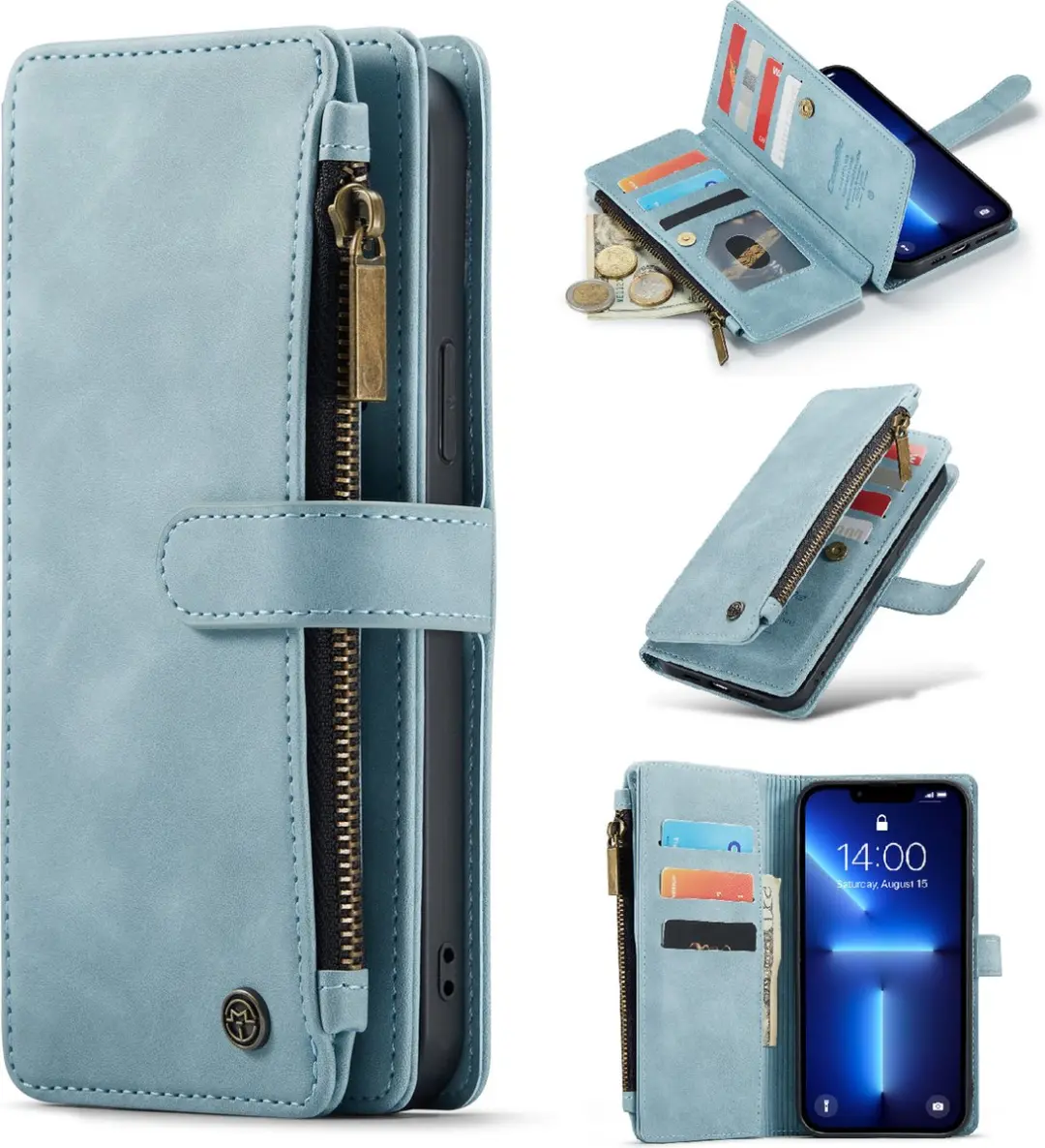 Apple iPhone 13 Pro Hoesje Aqua Blue