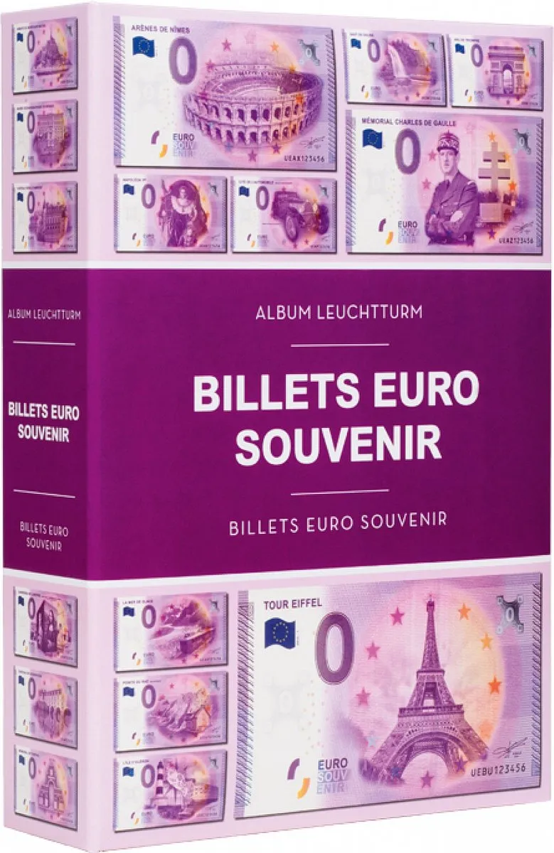 Leuchtturm Euro Souvenir Bankbiljetten Verzamelalbum 210 Vakken