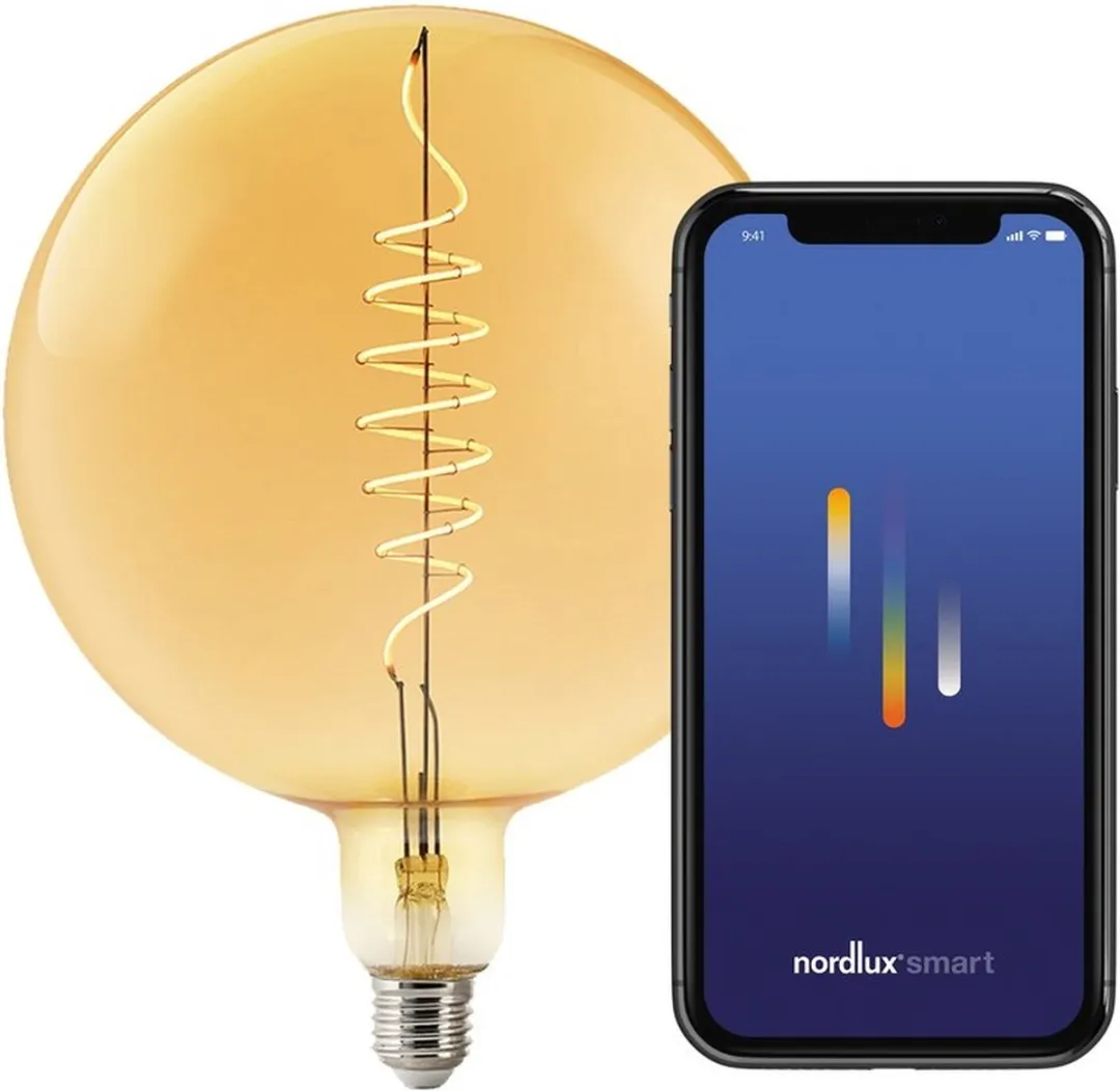 Nordlux G200 Smart Filament E27 - 4.7W 2200K Goudkleurig