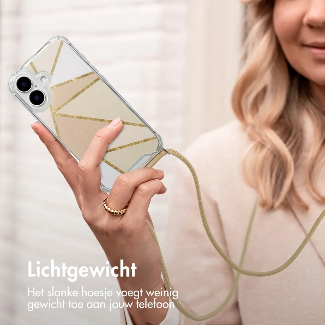 Imoshion iPhone 16 Design Hoesje - Beige Graphic - afbeelding 5 van 6