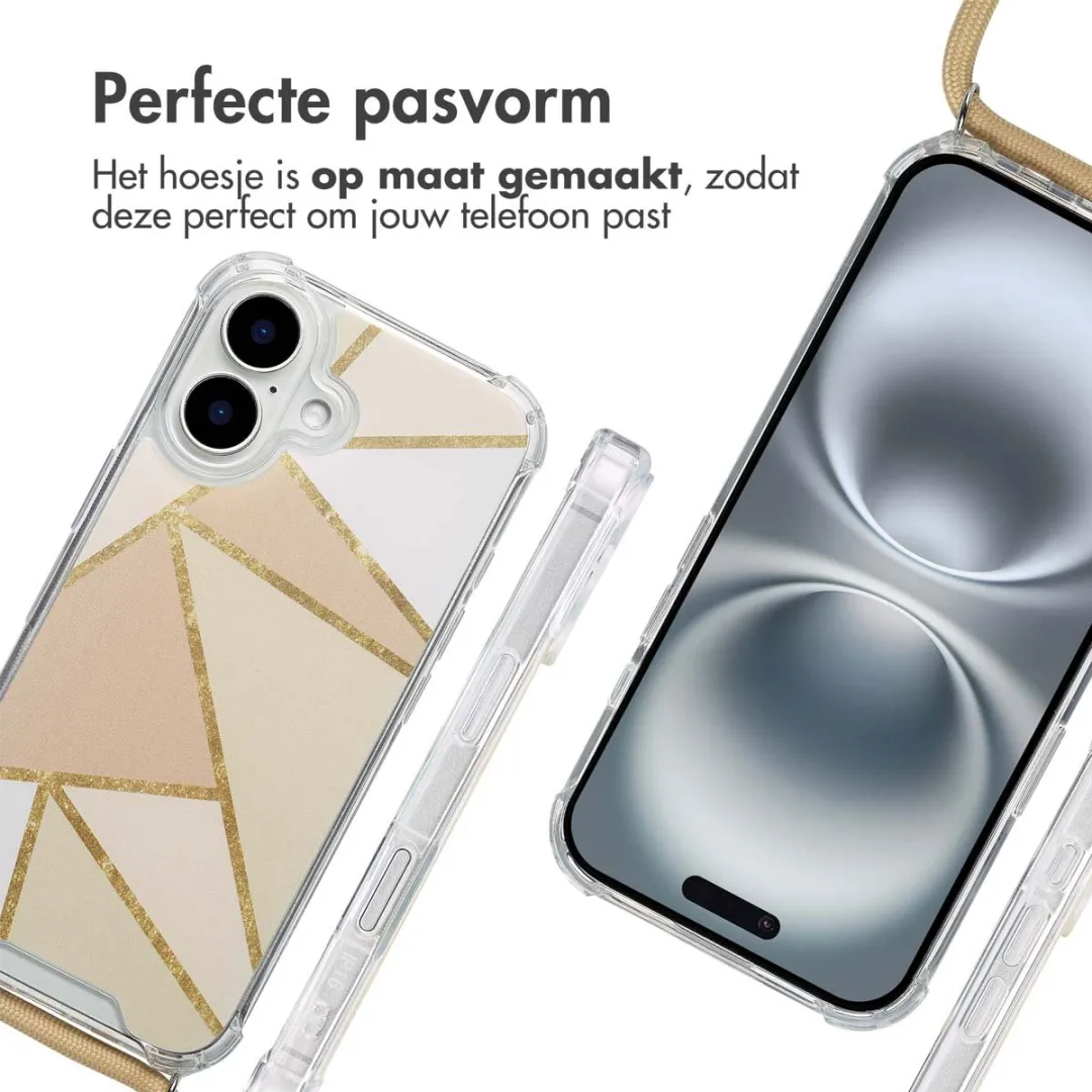 Imoshion iPhone 16 Design Hoesje - Beige Graphic - afbeelding 2 van 6