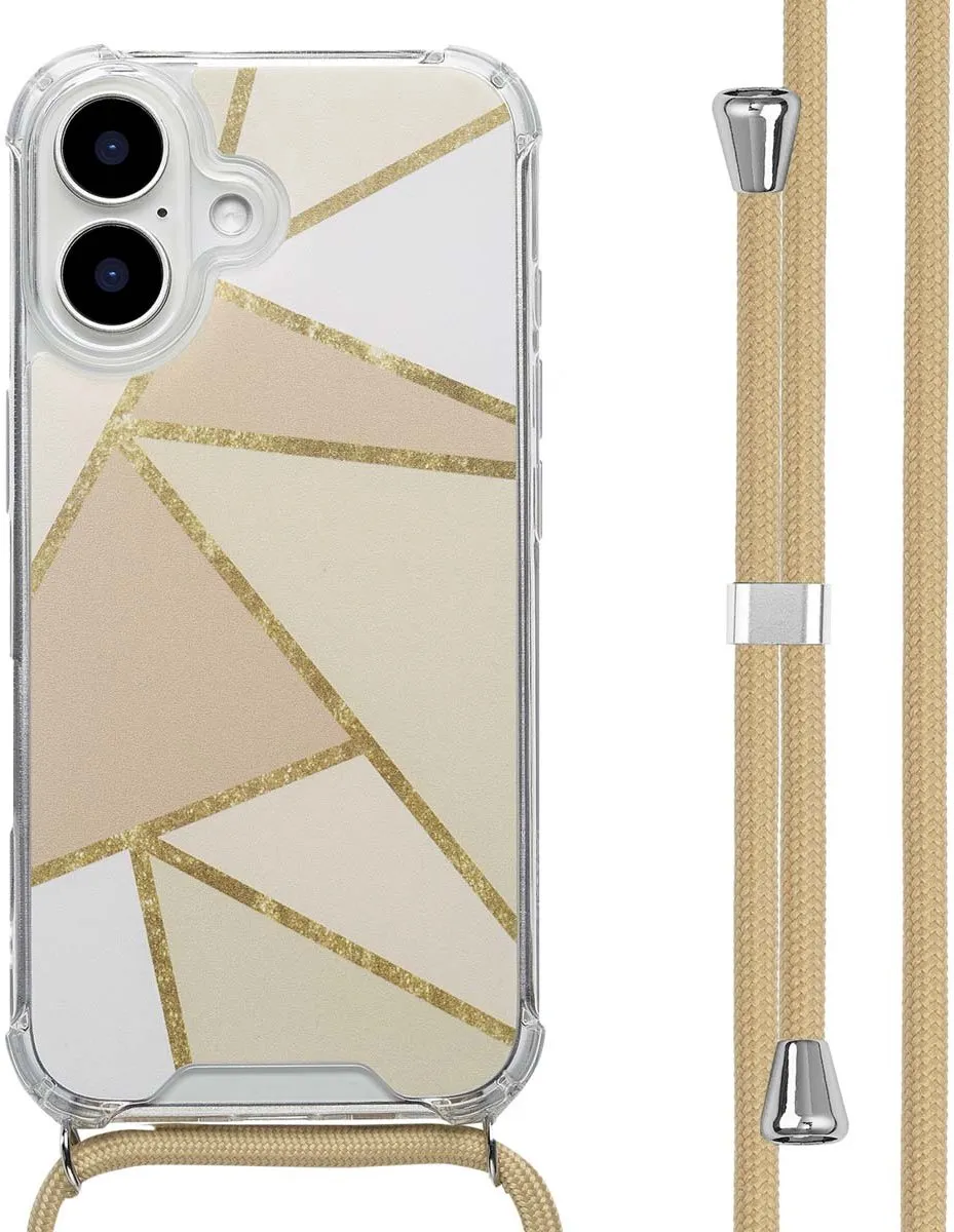 Imoshion iPhone 16 Design Hoesje - Beige Graphic