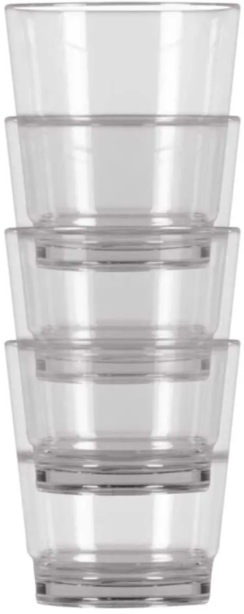 Kampa Stackable Glas 4 Eenheden Transparant