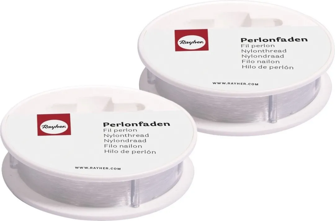 Rayher Nylon Draad 0,15mm - 100m (2x50m) - Transparant
